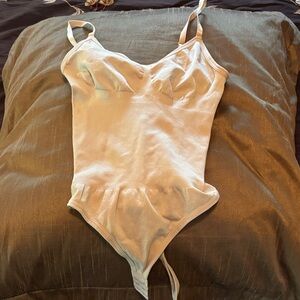Women's White Shapewear Bodysuit